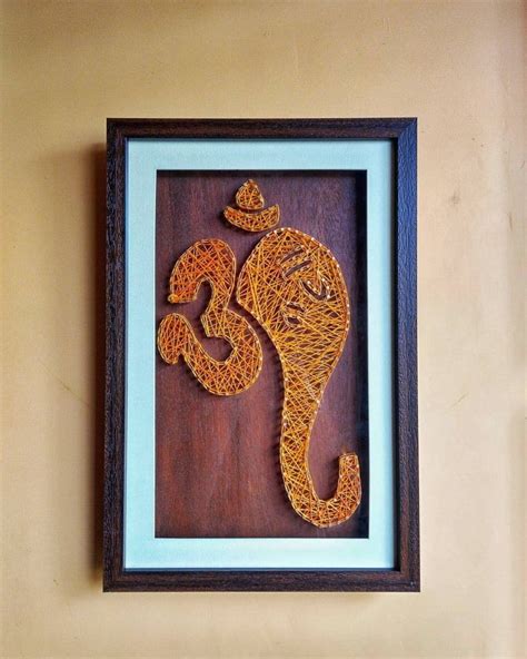 String Art Ganesha Template
